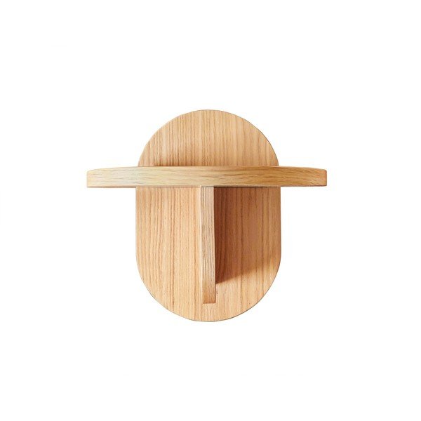 Mensole in legno di quercia in colore naturale Soft - Woodman-image-3