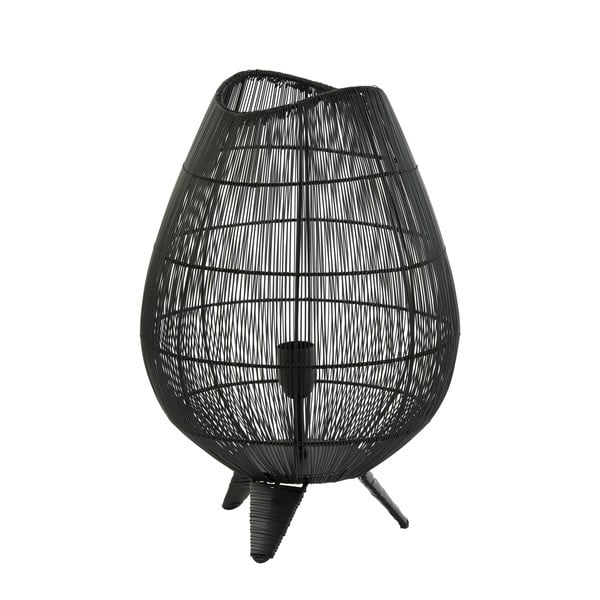 Lampada da tavolo nera (altezza 47 cm) Yumi - Light & Living