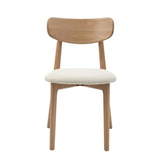 Sedia da pranzo in colore crema-naturale Elim - Unique Furniture