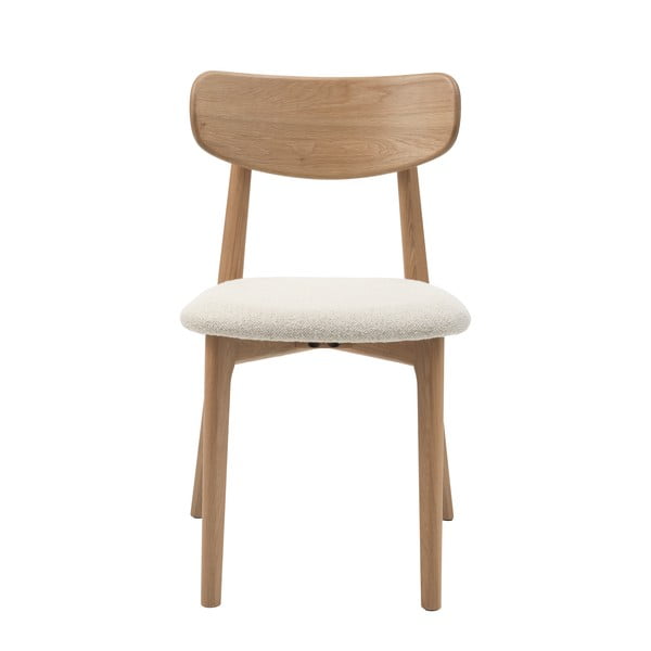 Sedia da pranzo in colore crema-naturale Elim - Unique Furniture-image-3