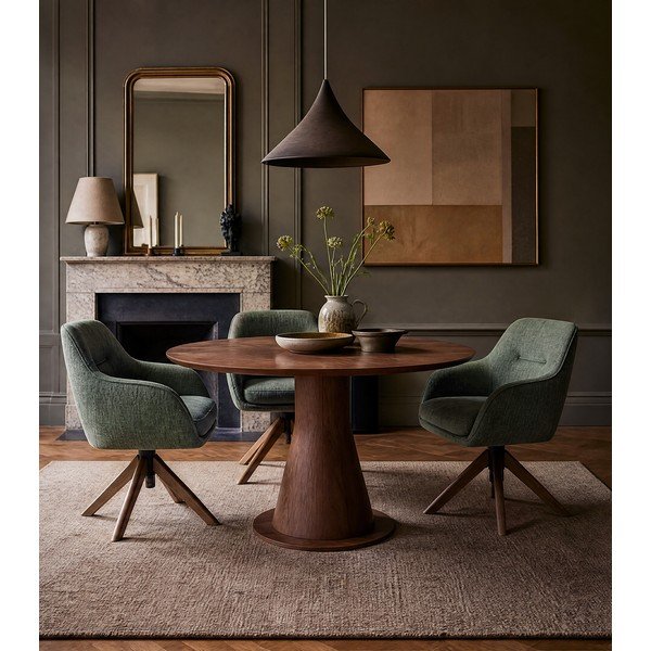 Set di sedie da pranzo verde in imbottito 2 pz Avola – Unique Furniture-image-3