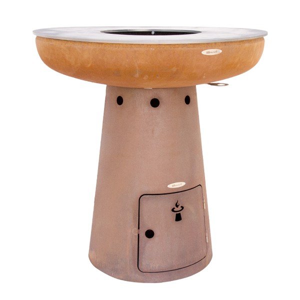 Griglia a carbone ø 102 cm Nero L - Remundi-image-1