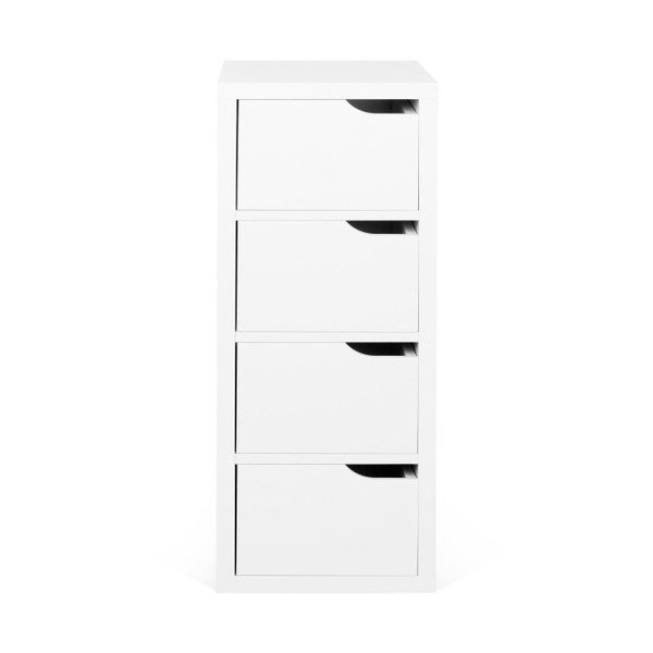 Bílá komoda se 4 zásuvkami TemaHome Basic
