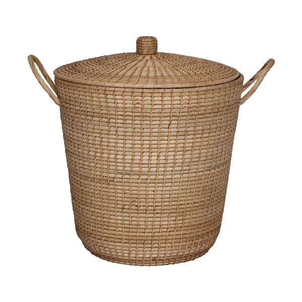 Cestino in rattan con coperchio Ratta - WOOX LIVING-image-2