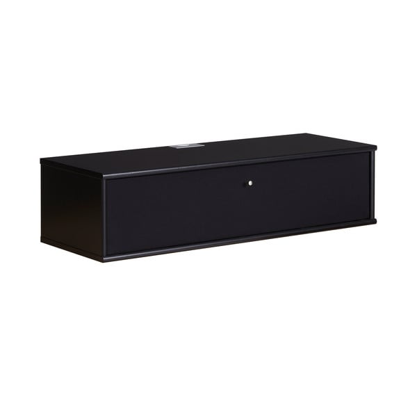 Mobile TV  nero in frassino 89x22 cm Mistral - Hammel Furniture-image-3