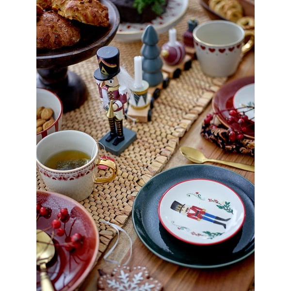 Mangiatoia con motivo natalizio in gres Jolly - Bloomingville-image-1