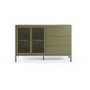 Credenza verde in metallo 140x90x40 cm Fayna – Marckeric