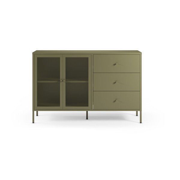 Cassettiera verde in metallo 140x90x40 cm Fayna – Marckeric