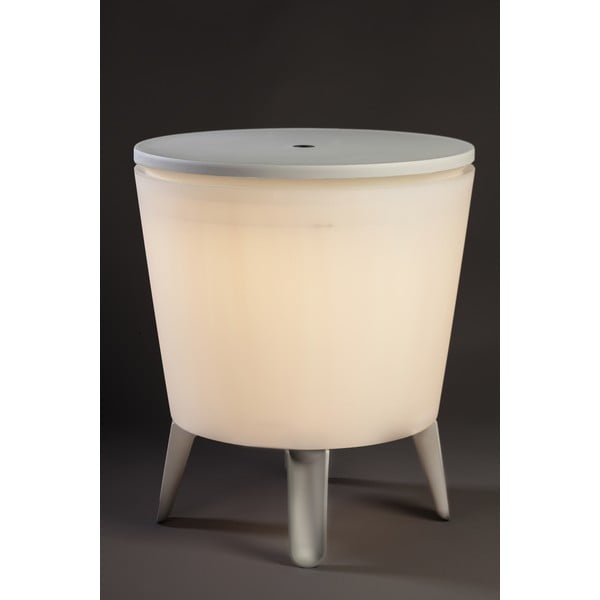 Tavolo da giardino rotondo con vaschetta per il ghiaccio 49,5x49,5 cm Illuminated cool - Keter-image-2