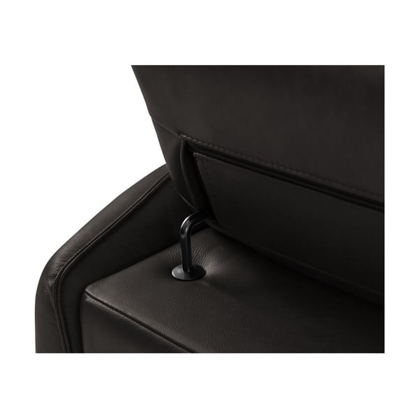 Divano in vera pelle nero 103 cm Hubble - Windsor & Co Sofas-image-1
