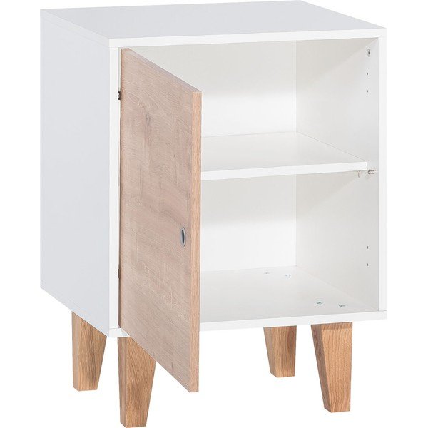 Armadio bianco con anta in legno Concept - Vox-image-2