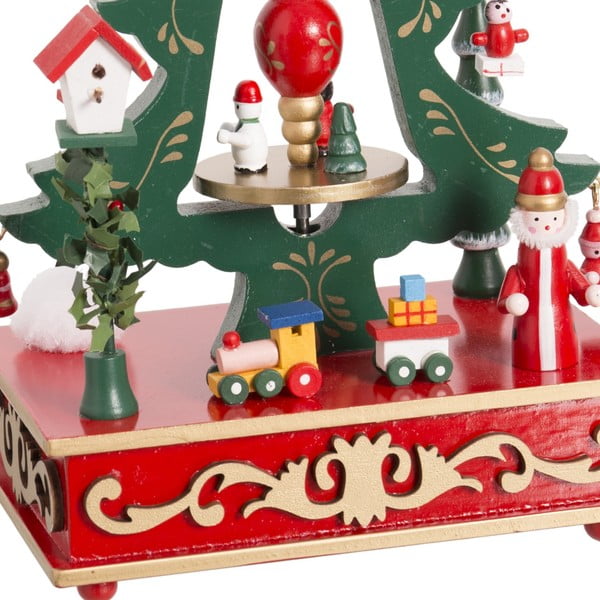 Figura musicale in legno (altezza totale 24 cm) Christmas Tree – Casa Selección-image-3