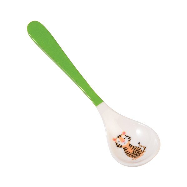Set di 2 cucchiai verdi per bambini Jim The Tiger - Rex London-image-1