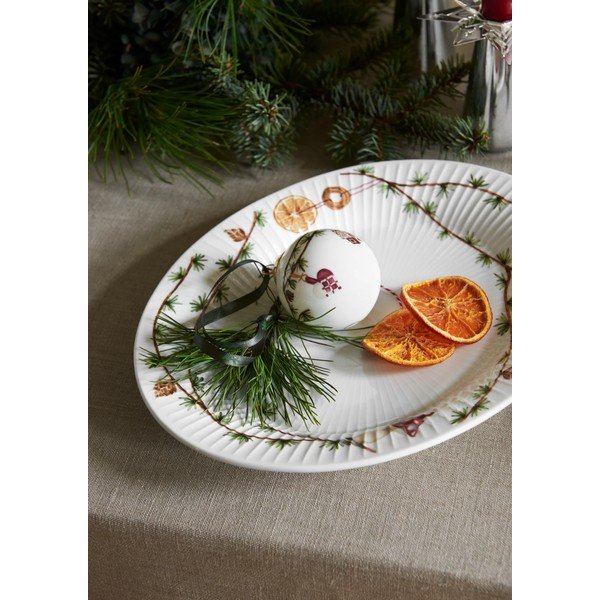 Vassoio in porcellana a tema natalizio 22,5x28,5 cm Hammershøi Christmas – Kähler Design-image-1