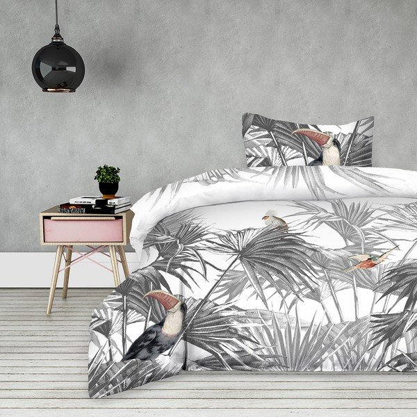 Biancheria da letto in cotone Toucan, 135 x 200 cm - AmeliaHome-image-1