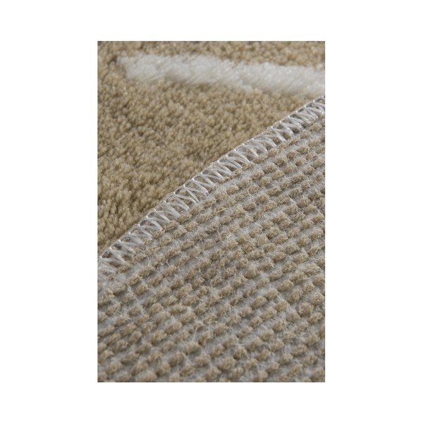 Set di 3 tappetini da bagno beige Yaprak - Foutastic-image-1
