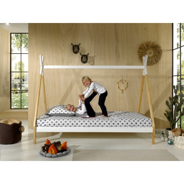Letto bianco per bambini , 90 x 200 cm Tipi - Vipack-image-3