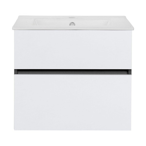 Mobile per bagno bianco-antracite da parete senza lavabo 60x52 cm Wisla - Støraa-image-2