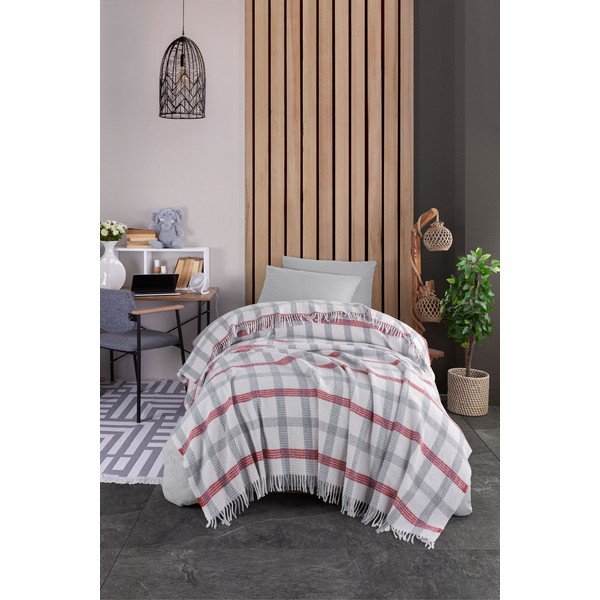 Copriletto grigio 150x200 cm Warm Soft – Mijolnir-image-2