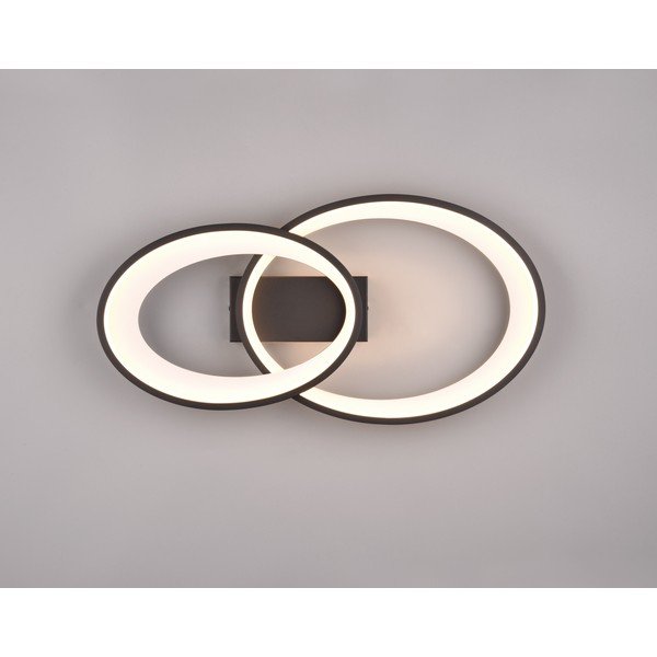 Plafoniera LED bianca e nera 30x57 cm Malaga - Reality-image-1