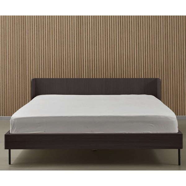 Letto matrimoniale nero in rovere 180x200 cm Wrap - Bonami Selection-image-3