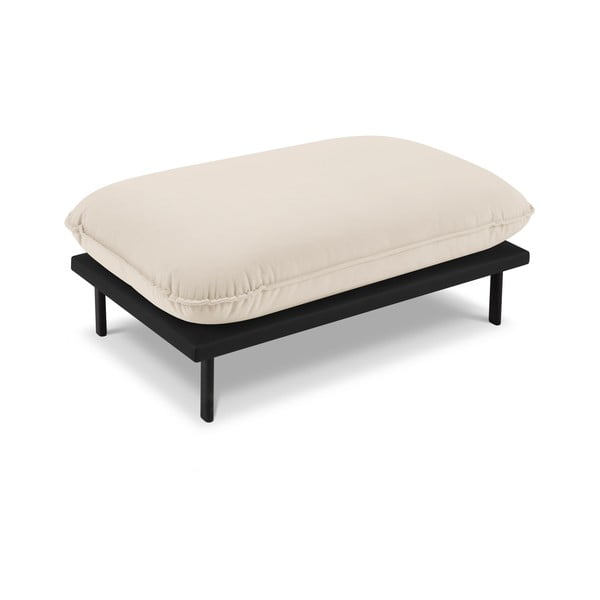 Sgabello in velluto beige Auguste - Interieurs 86-image-3