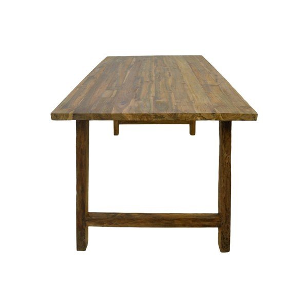 Tavolo da pranzo in teak non trattato Lawas, 100 x 220 cm - HSM collection-image-3