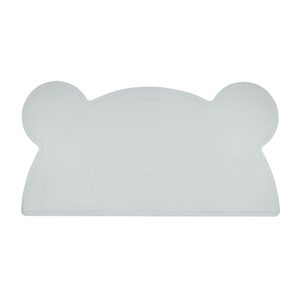 Tovaglietta in silicone azzurro Orso, 48 x 25 cm - Kindsgut