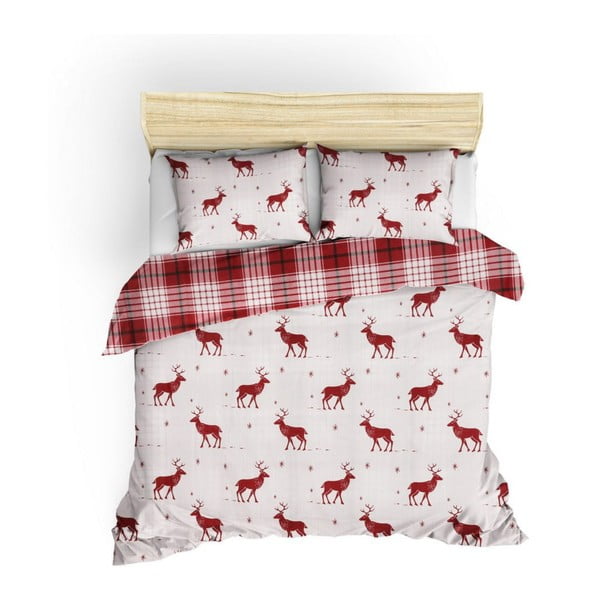 Lenzuolo in misto cotone per letto matrimoniale Claret Red, 200 x 220 cm Geyik - Mijolnir