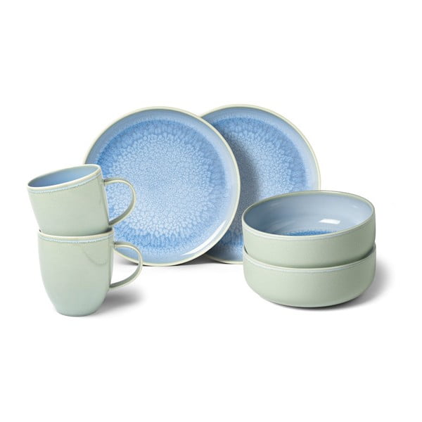 Set di 6 pezzi di piatti in porcellana turchese Villeroy & Boch Like Crafted - like | Villeroy & Boch