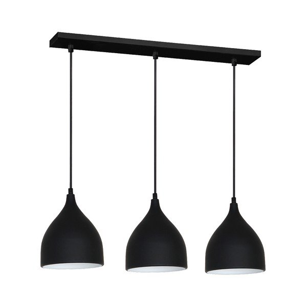 Černé závěsné svítidlo Evergreen Lights Suspension Alumi Trio