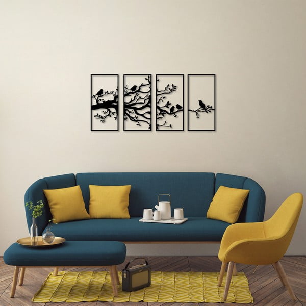 Decorazione murale in metallo 34x70 cm Branch - Wallity-image-3