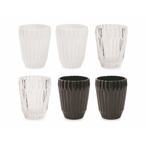Sada 6 sklenic Villa d'Este Deco Faceted, 300 ml