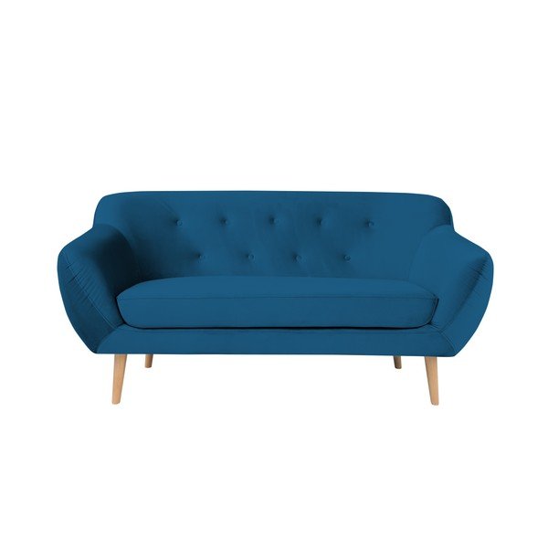 Divano blu a due posti Amelie - Mazzini Sofas