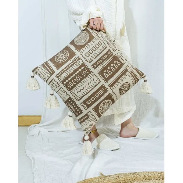 Federa decorativa in misto cotone 45x45 cm – Mila Home-image-1