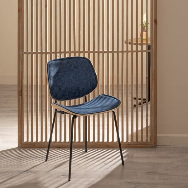 Set di 2 sedie da pranzo blu scuro Elio - Ixia-image-1