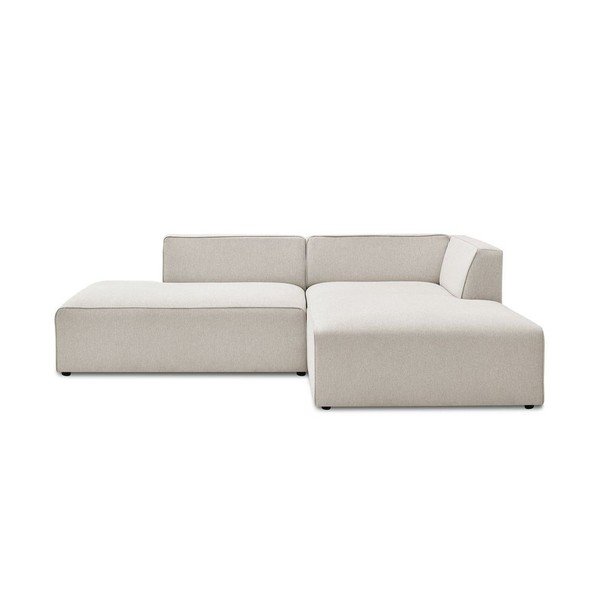 Divano angolare componibile beige (penisola a destra/a L) Megeve – Bobochic Paris