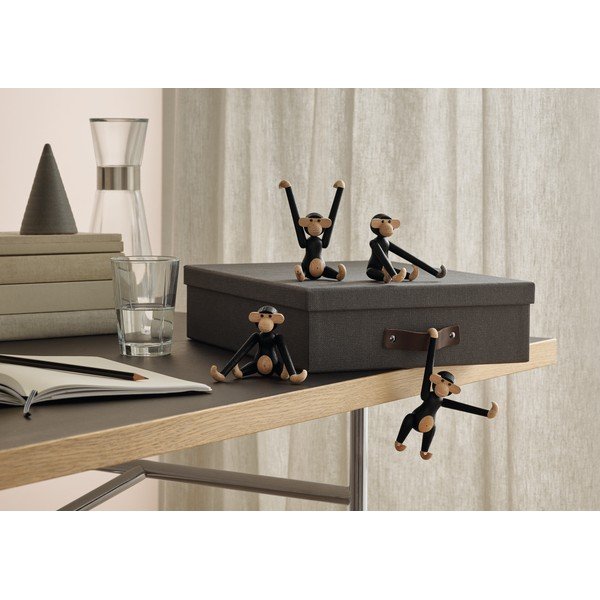 Statuetta in legno di quercia Monkey - Kay Bojesen Denmark-image-1
