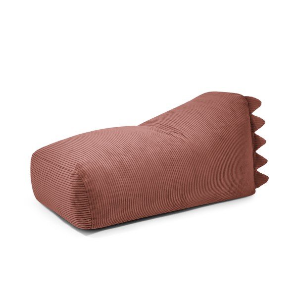 Pouf a sacco per bambini color mattone con rivestimento in velluto a coste Snug 130 Dragon – SLOWDOWN