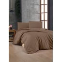 Biancheria da letto marrone in cotone renforcé per letto matrimoniale 200x200 cm – Mijolnir