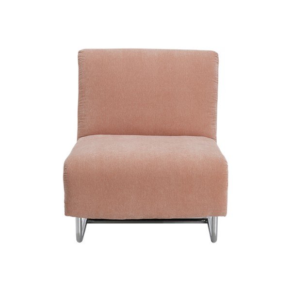 Poltrona rosa polveroso con rivestimento in ciniglia Kallina – Ellos Home-image-2