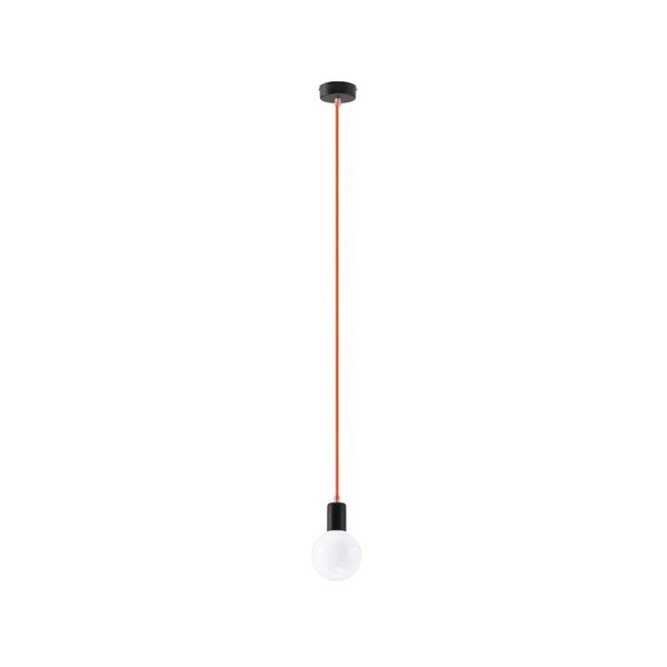 Lampada a sospensione arancione Bombilla - Sollux