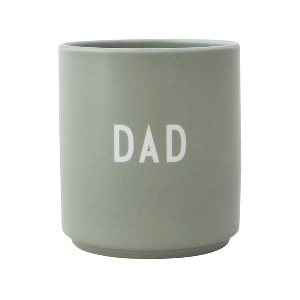 Tazza in porcellana verde 300 ml Dad - Design Letters