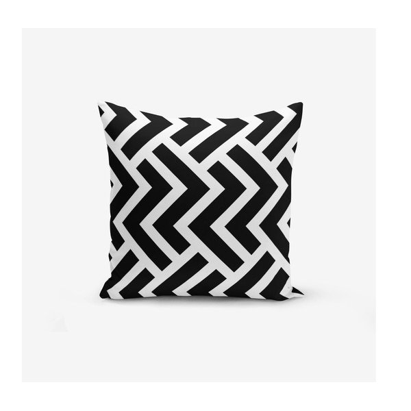 Set di 4 federe BW Graphic Patterns, 45 x 45 cm - Minimalist Cushion Covers-image-2