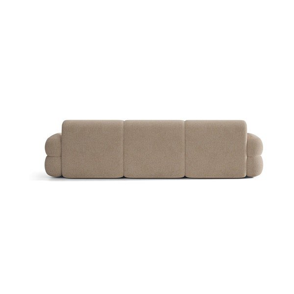 Divano beige con rivestimento in ciniglia 305 cm Neo – Micadoni -image-3