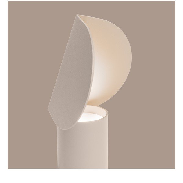 Lampada da tavolo LED beige in alluminio (altezza totale 15 cm) BISCUIT – Thoro-image-2