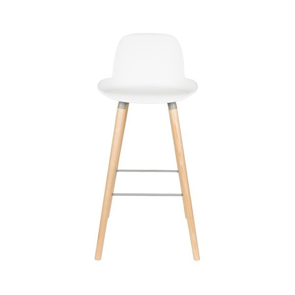 Set di 2 sgabelli da bar bianchi, altezza seduta 75 cm Albert Kuip - Zuiver-image-3