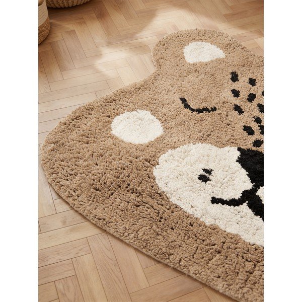 Tappeto per bambini marrone chiaro in cotone lavabile/tessuto a mano 93x120 cm Snuggle Bea – Hanse Home-image-2