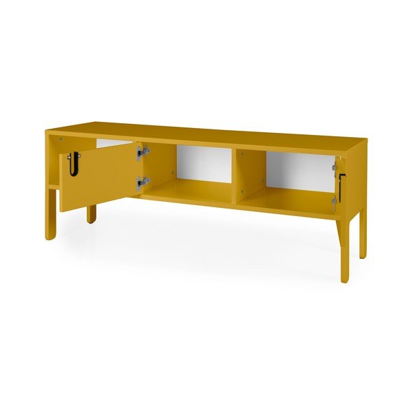 Cassettiera TV gialla , larghezza 137 cm Uno - Tenzo-image-3