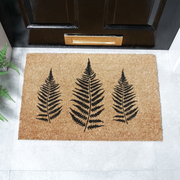 Zerbino in fibre di cocco 40x60 cm Fern Leaf – Artsy Doormats-image-2